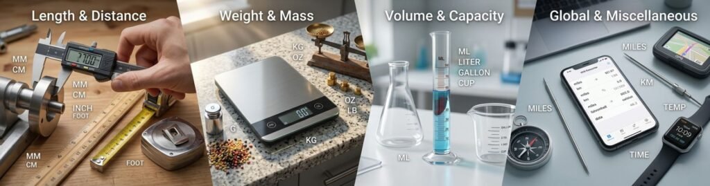 Motion and Time Converter showing conversion of km/h, mph, seconds, and hours for real-world travel and time calculations